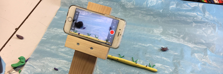 Stop Motion Handy nimmt Bewegungen auf